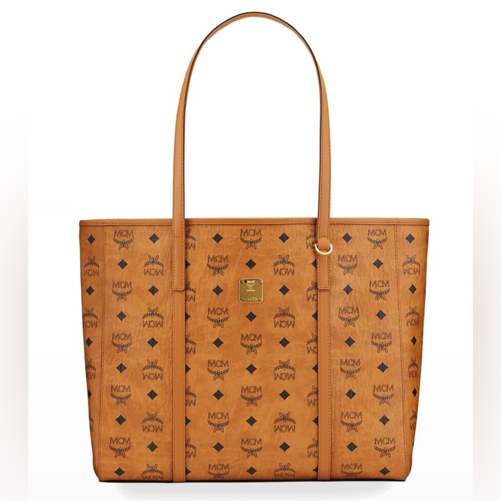 MCM Medium Toni Visetos Coated Canvas East/West Shopper